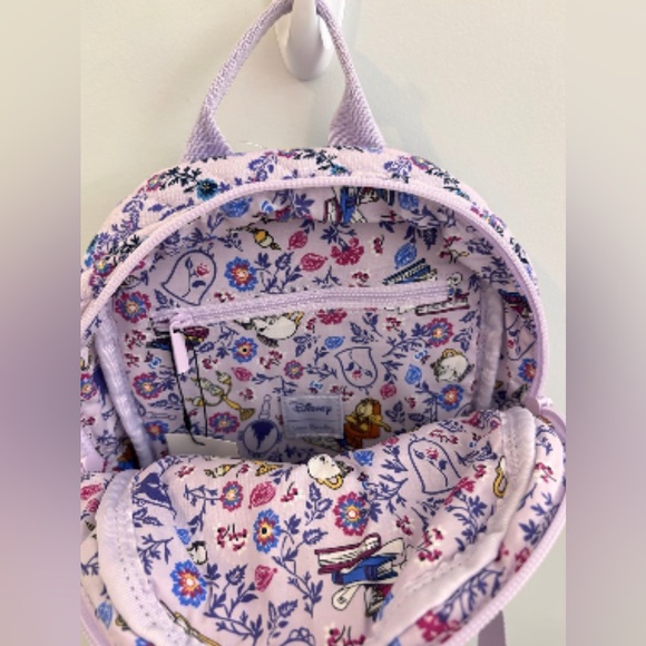 Disney Vera Bradley Mini Backpack Belle Floral Beauty and the Beast main image 6